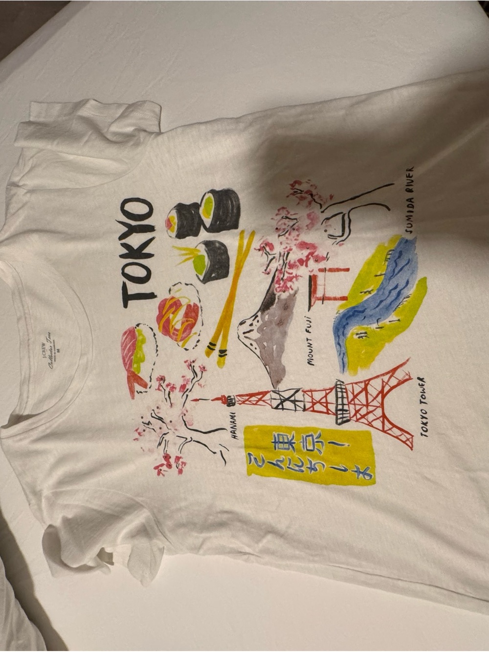 J. Crew White & Black Graphic Short Sleeve Tee Bundle Look - Picture 6 of 11